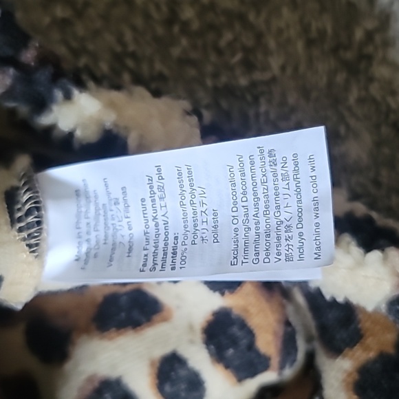 STUNNING J CREW VINTAGE SNAP COLLAR FLEECE SHERPA leopard print polartecPULLOVER - Picture 7 of 11